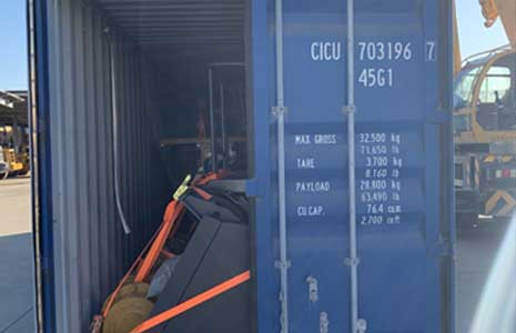 Tianjin Match The Loader Is Being Shipped